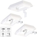 Lunartec, Lunartec 3er-Set 2in1-Solar-LED-Dachrinnen- & Wandleuchten, PIR-Sensor, 300 lm
