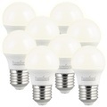 Luminea 8er-Set Retro-LED-Lampen, E27, 3 Watt, G45, 240 Lumen