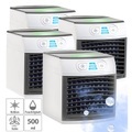 Sichler Haushaltsgeräte 4er-Set 2in1-Tisch-Luftkühler und -Luftbefeuchter LW-110