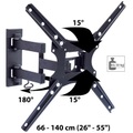 Schwenkbare TV-/Monitor-Wandhalterung, 66-140 cm (26