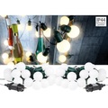 Lunartec, Lunartec 2er-Set LED-Lichterkette mit je 20 Lämpchen, 1,2 W, warmweiss, IP44