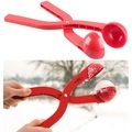 infactory Profi-Schneeballzange für Schneebälle mit Ø 7 cm, rot