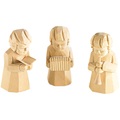 infactory Schnitzfiguren-Trio aus Holz "Weihnachtsmusikanten"