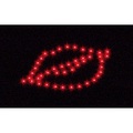 infactory Originelle Krawatte mit leuchtendem LED-Kussmund