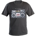infactory Ghettoblaster-LED-T-Shirt mit Equalizer, Gr. S