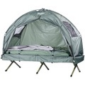 Semptec Urban Survival Technology 4in1-Zelt inklusive Schlafsack, Matratze & Campingliege, wasserdicht