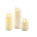 Britesta Echtwachskerzen mit beweglicher LED-Flamme, 3er-Set