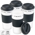 Pearl, Pearl 4er-Set Coffee-to-go-Becher mit Deckel, 475 ml, doppelwandig, BPA-frei