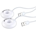 Pearl, Pearl 2er Pack USB-Mini-Luftbefeuchter & Aroma Diffuser mit