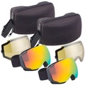 Speeron, Speeron 2er-Set Ski-&Snowboard-Brillen, Panorama-Sicht & kratzfestem Revo-Glas
