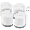 VisorTech 4er-Set Mini-PIR-Bewegungsmelder für WLAN-Alarmanlage XMD-3000.avs,