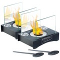 Carlo Milano 2er-Set Mini-Dekofeuer für Bio-Ethanol