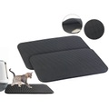 Sweetypet 2er-Set wasserdichte XL-Katzenklo-Vorleger mit Wabenstruktur 75x55 cm