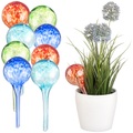 Royal Gardineer 2er-Set Giessfrei-Bewässerungs-Kugeln aus Glas, je 4 Stk., Ø 6 cm, bunt
