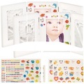 Your Design 2er-Set 3-teiliger Rahmen für je Babyfoto 2 Gipsabdrücke, 48,5 x 21 cm