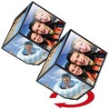 Your design, Your Design 2er-Set selbstdrehender Fotowürfel für je 6 Bildmotive