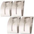 Carlo Milano 4er-Set Handtuchhalter aus rostfreiem Edelstahl, selbstklebend