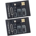 Pearl 2er-Set SIM-Karten-Organizer mit microSD-Card-Reader für USB OTG