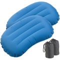 Semptec Urban Survival Technology 2er-Set ultraleichte Reisekissen mit Tragetasche, schnell aufblasbar