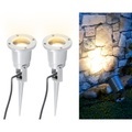 Luminea 2er-Set Indoor-Pflanzenstrahler, einflammig, GU10, grau 1,5 m Kabel X