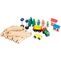Playtastic Kleines Holz-Eisenbahn-Set mit 25 Teilen