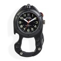 undefined, Swiss Military Karabiner-Uhr mit LED & Messer, schwarz