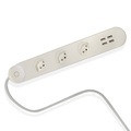 Luminea Home Control WLAN-Steckdosen-Leiste, 4x USB, Alexa & Google Assistant komp., 10 A