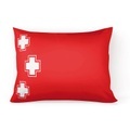 Designer Bettwäsche Kuhli Schwiiz, Kissenbezug 50x70 cm, links