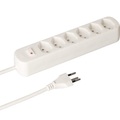 Steckdosenleiste 6X T13 Weiss