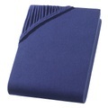 undefined, PREMIUM, Einzelbett Qualitäts-Jersey Fixleintuch, navy