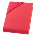 undefined, Einzelbett Qualitäts-Jersey Fixleintuch, rot