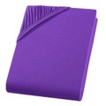 undefined, Einzelbett Qualitäts-Jersey Fixleintuch, violett