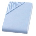 Doppelbett Qualitäts-Jersey Fixleintuch, Übergrösse, hellblau