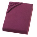 SUPERB Wasserbett/Boxspringbett Qualitäts-Jersey Fixleintuch, bordeaux