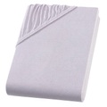 PREMIUM, Einzelbett Qualitäts-Jersey Fixleintuch, silber