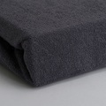 Luxus Frottee Einzelbett Qualität Fixleintuch, anthrazit, 28cm Steg