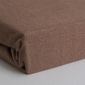 Luxus Frottee Einzelbett Qualität Fixleintuch, nougat, 28cm Steg
