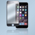 Somikon Randlos Displayschutz-Cover iPhone 6/s Plus Echtglas 9H schwarz