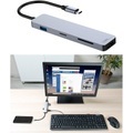Callstel, Callstel USB-Hub DeX Smartphone-PC-Adapter, USB C PD, 3xUSB 3.0, HDMI, SD, 60W