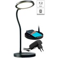 Lunartec Dimmbare COB-LED-Schreibtischlampe, Ladestation, Qi-kompatibel, 400 lm