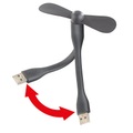 Callstel Flexibler USB-Ventilator für PC, Notebook, Laptop, Powerbank uvm.