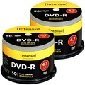 Intenso 2er-Set DVD-R 4.7GB 16x mit je 50 Rohlingen