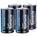 Pearl Sparpack Alkaline Batterien Mono 1,5V Typ D im 4er-Pack
