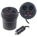 revolt, revolt 4-fach-Kfz-Verteiler mit je 2x 12-/24-V- & USB-Port (3,1 A), 80 Watt