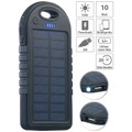 revolt, revolt Solar-Powerbank mit 4.000 mAh & Taschenlampe, 2x USB, bis 2 A, 10 Watt