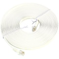 Fibrionic Network Solutions, Fibrionic Network Solutions Netzwerk-Kabel Cat5e flach, weiss, 10m