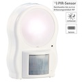 Lunartec LED-Leuchte mit Bewegungs- und Dämmerungssensor, Batteriebetrieb