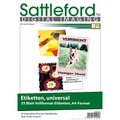 Sattleford, Sattleford 25 Etiketten A4 210x297 mm für Laser/Inkjet