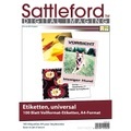 Sattleford 100 Etiketten A4 210x297 mm für Laser/Inkjet