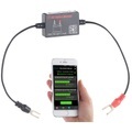 Lescars Kfz-Batterie-Wächter mit Bluetooth und App, für 6- & 12-Volt-Batterien